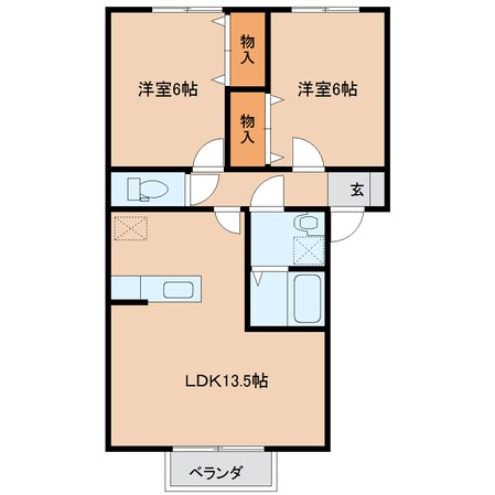 橿原神宮前駅 徒歩18分 1階の物件間取画像